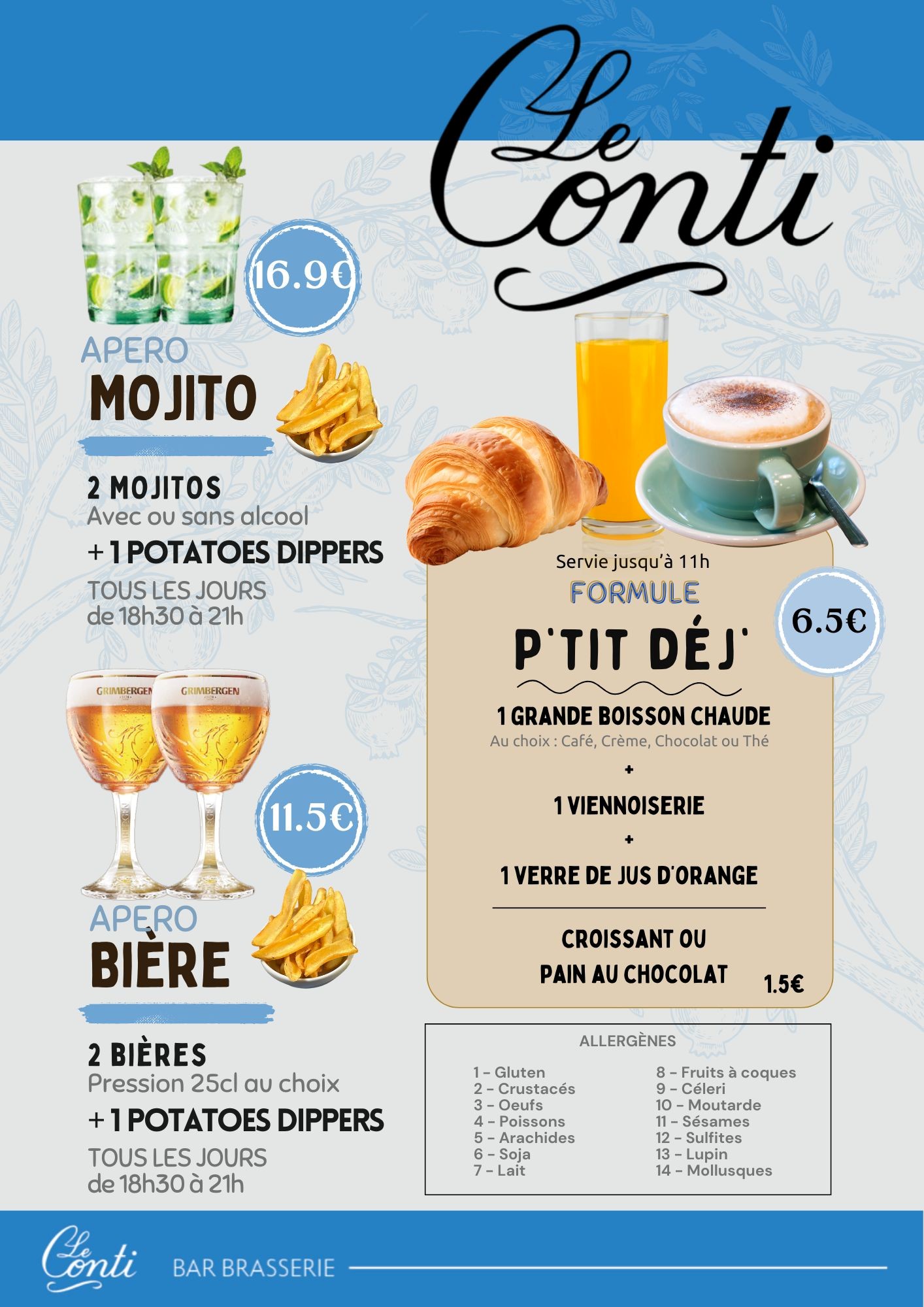 Petit déjeuner et apéro cholet