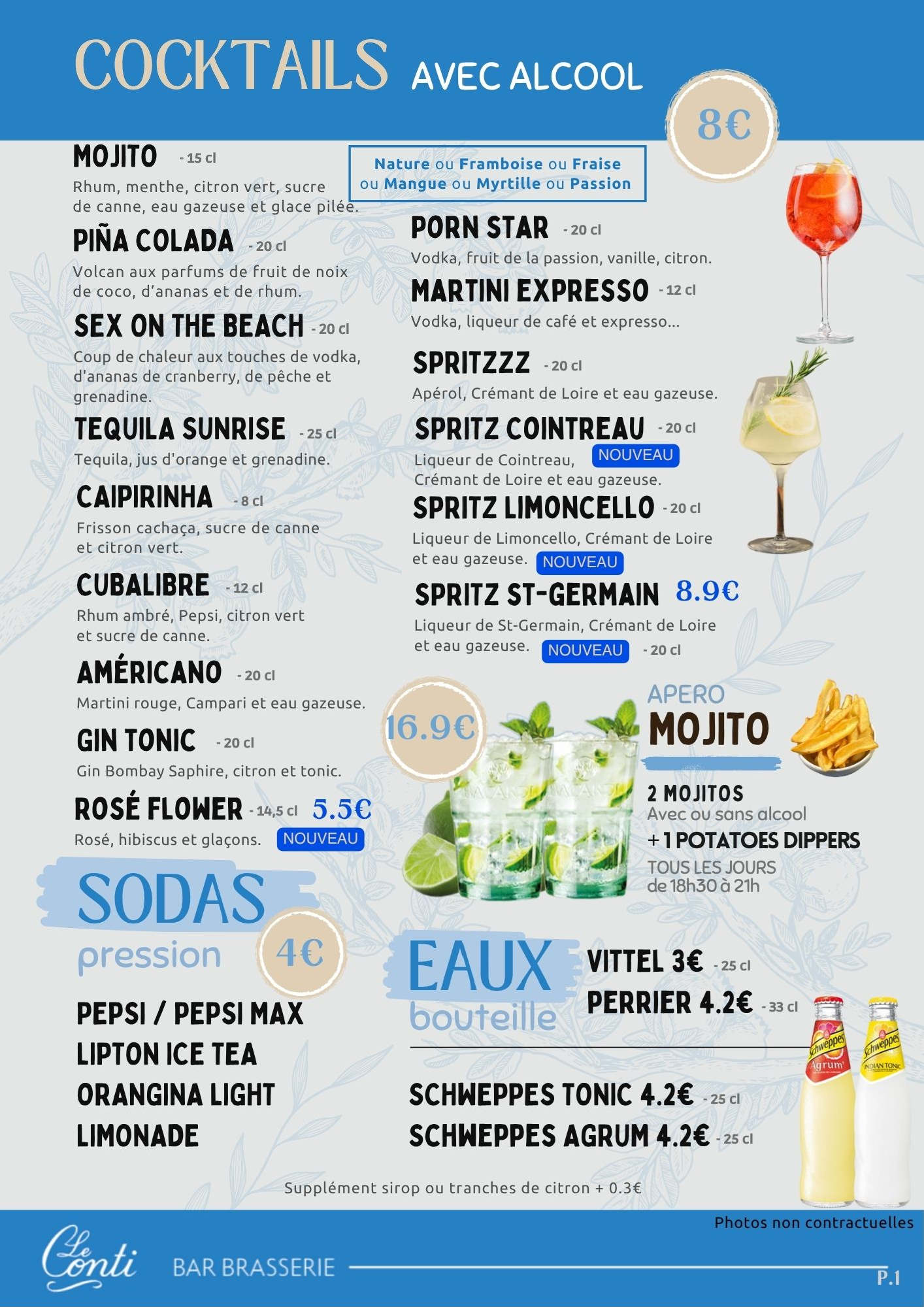 Cocktail avec alcool Cholet