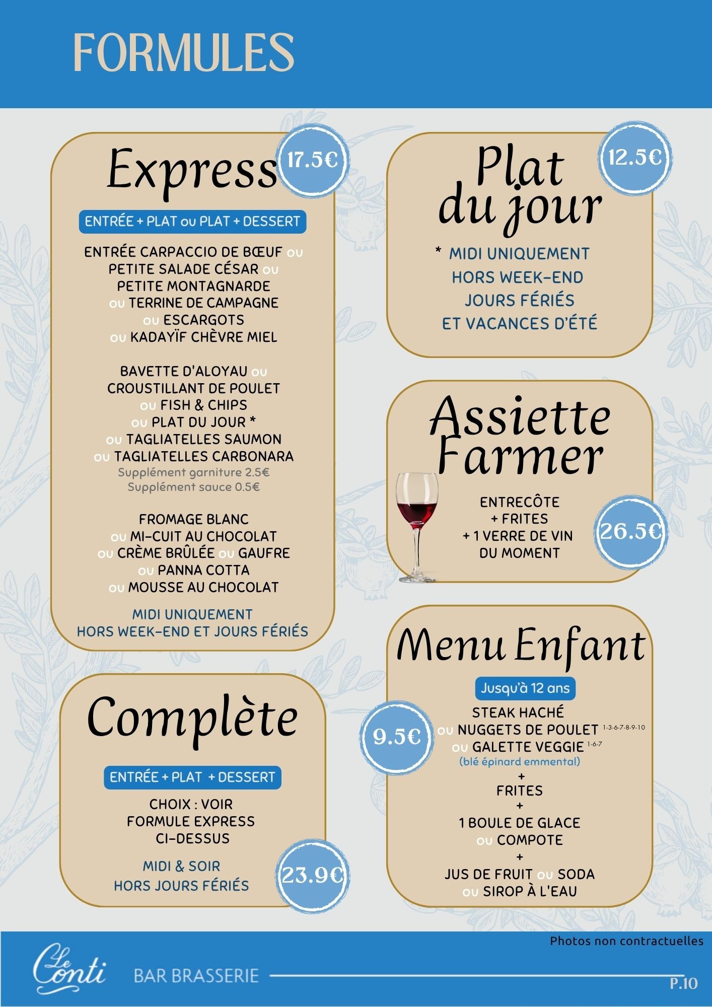 Formules restaurant Cholet