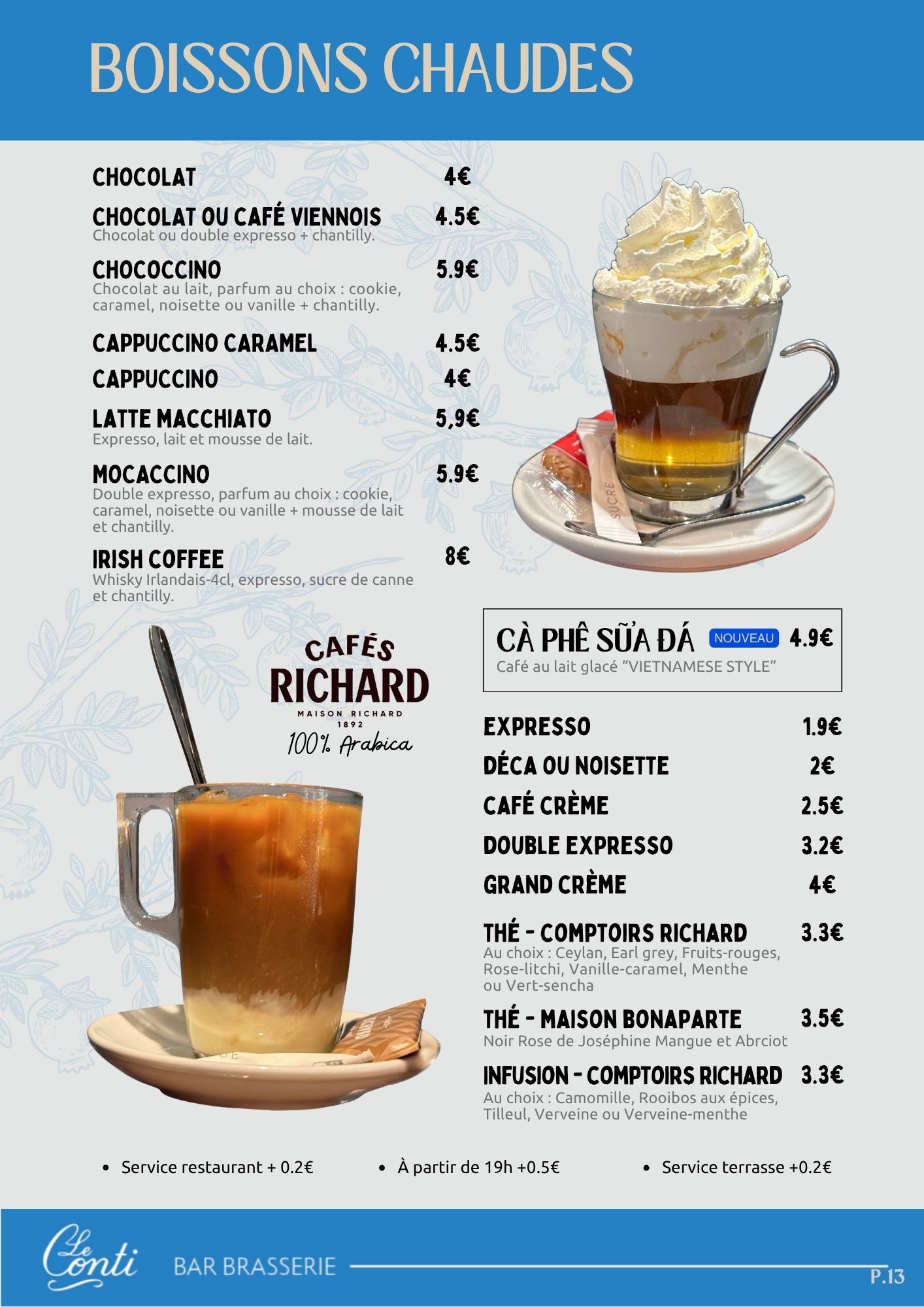 Boissons chaudes Cholet