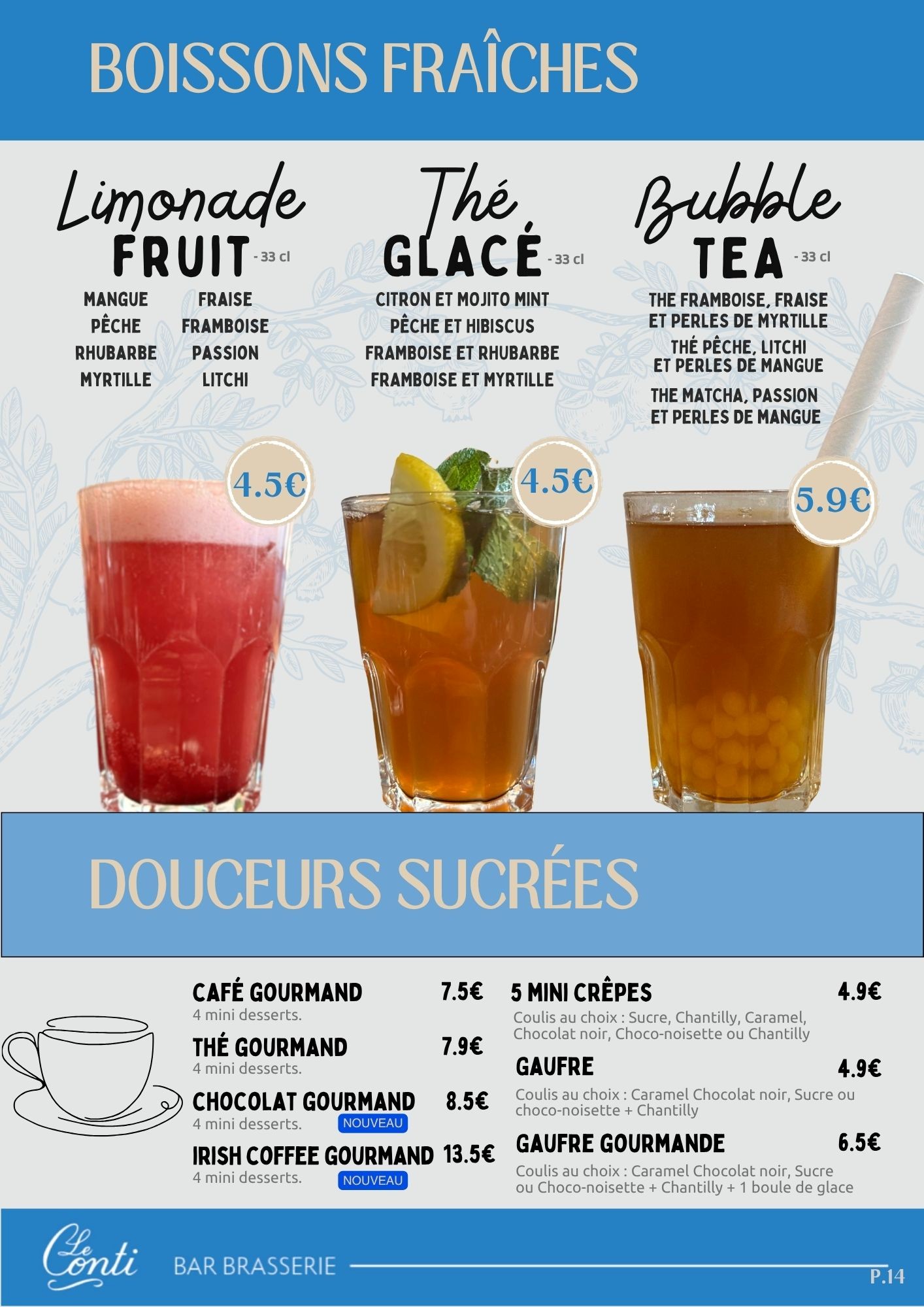 Boissons fraîches Cholet