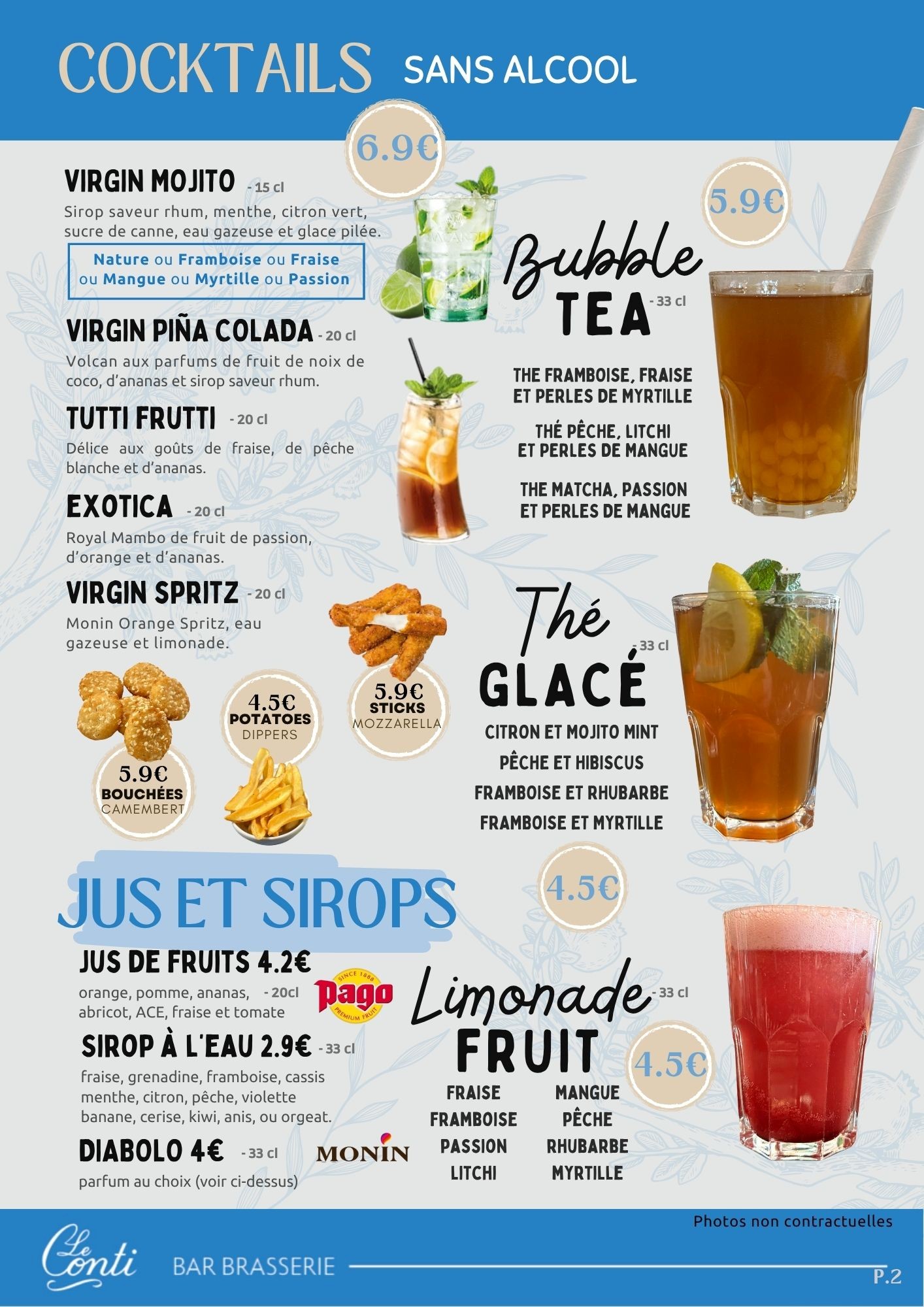 Cocktail sans alcool Cholet